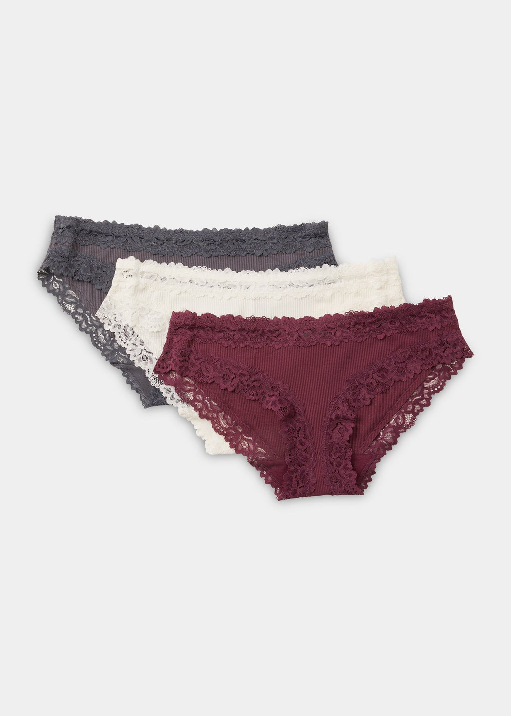 Matalan Ribbed Mini Knickers -Pacl of