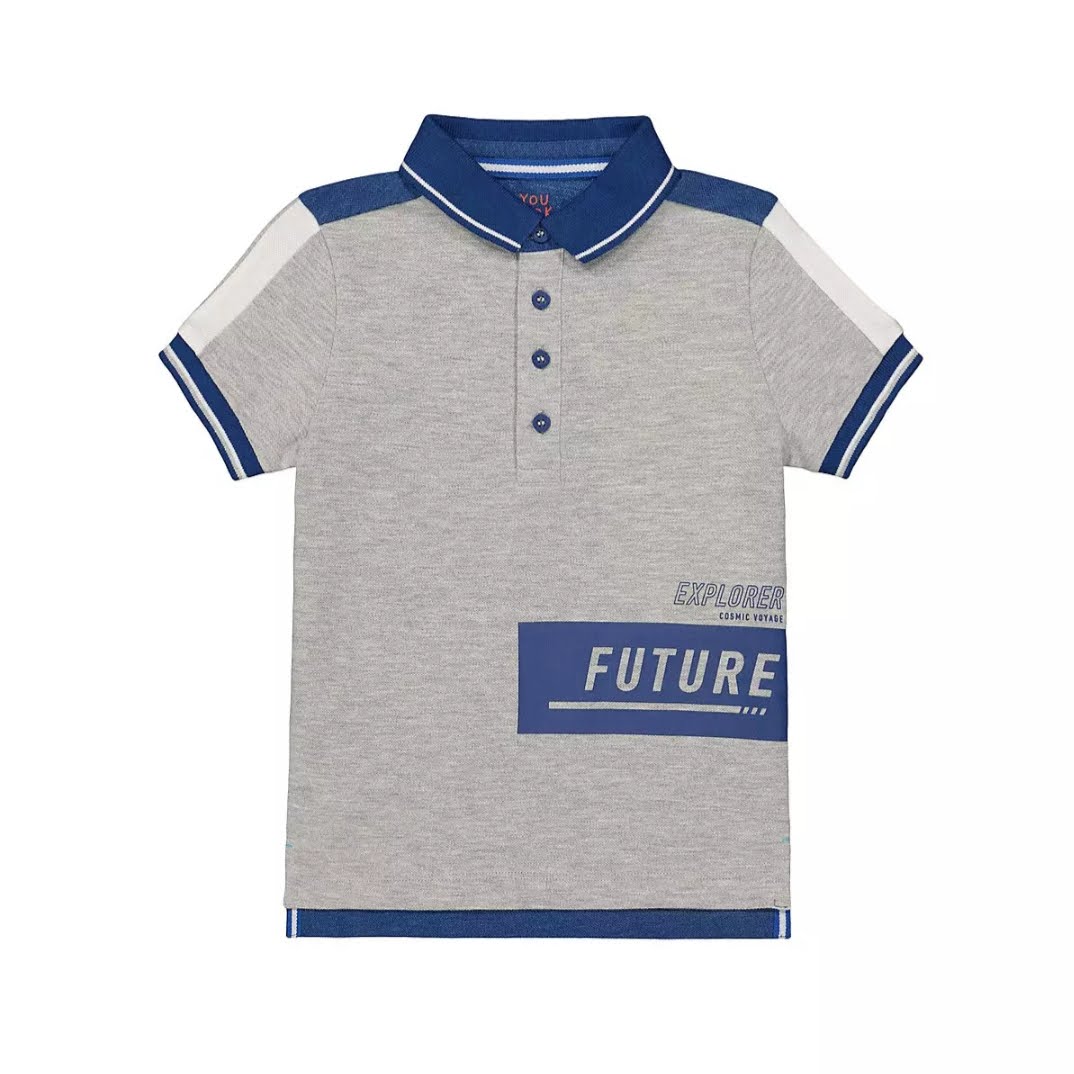 Mothercare Blue Grey Future Polo