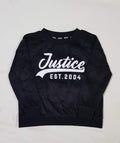 Justice Black Velour Sweatshirt