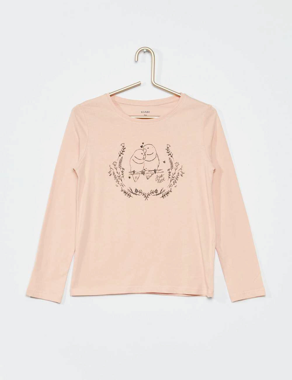 Kiabi Printed Long Sleeves T-Shirt