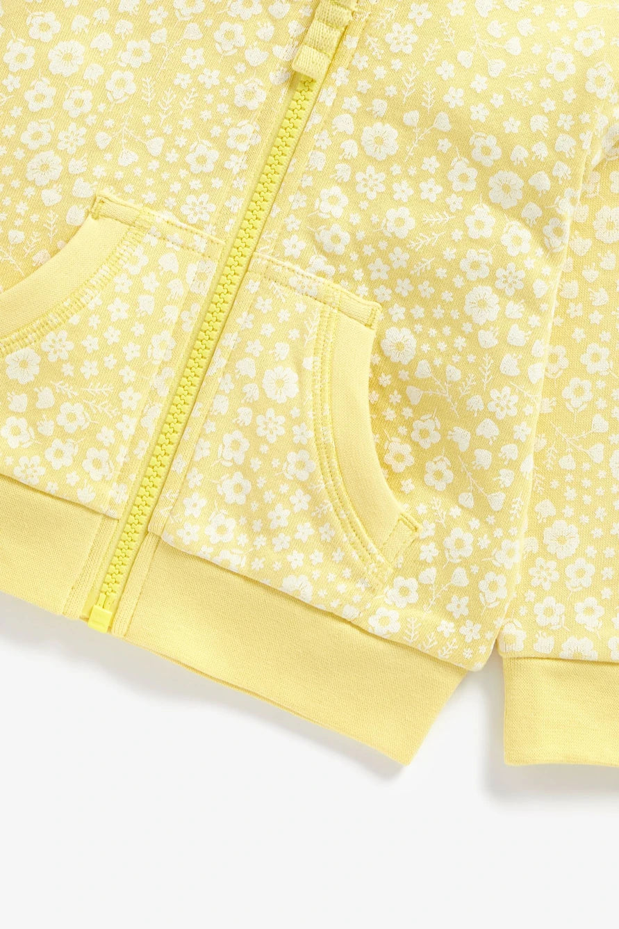 Mothercare Lemon Floral Hoodie