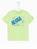 American Eagle Light Green Boy T-Shirt