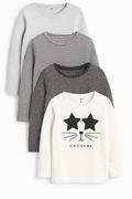 Next UK Girls Awesome T-Shirts- Pack of 4