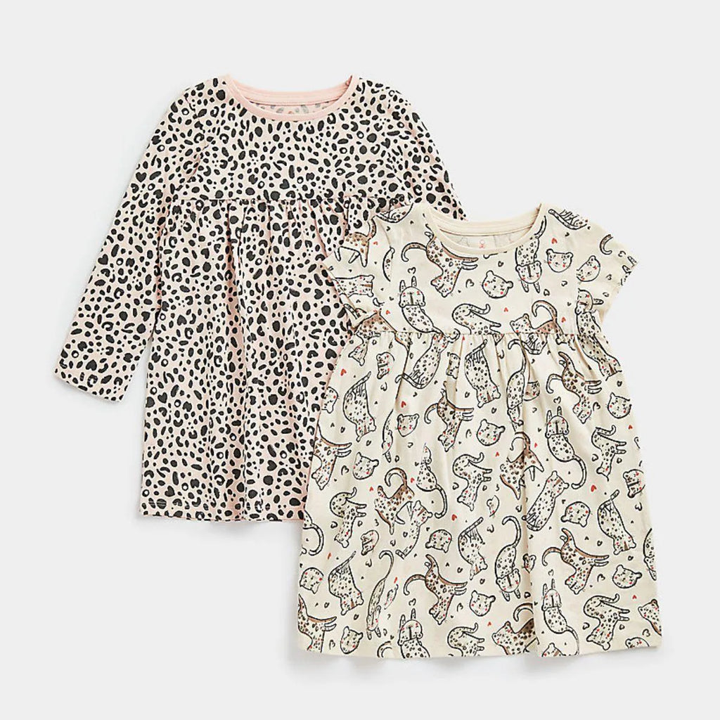 Mothercare Baby Girl Little Leopard Dress - 2 Pack