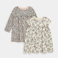 Mothercare Baby Girl Little Leopard Dress - 2 Pack