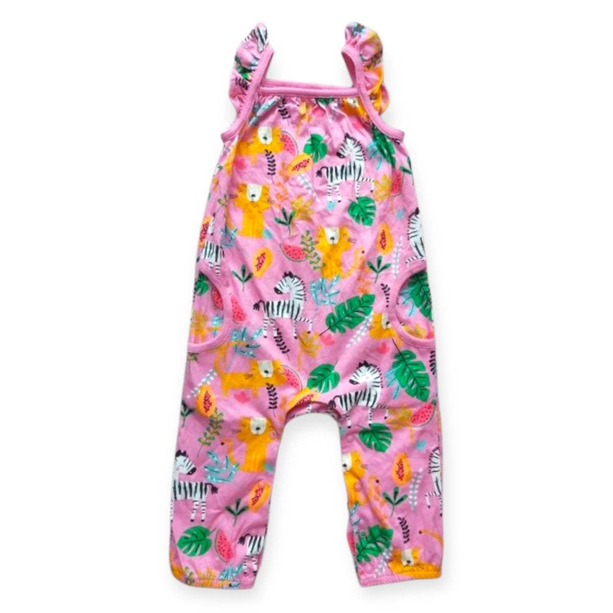 Bluezoo Pink Animals Jumpsuit