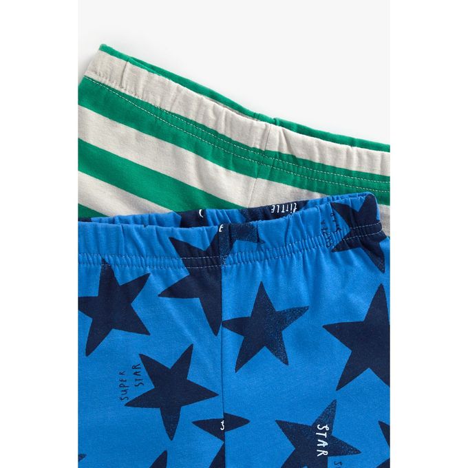 Mothercare Boy Dino Blue Green Star Pyjamas-2 Pack