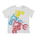 The Children's Place White 3 Bicycles Print T-Shirt