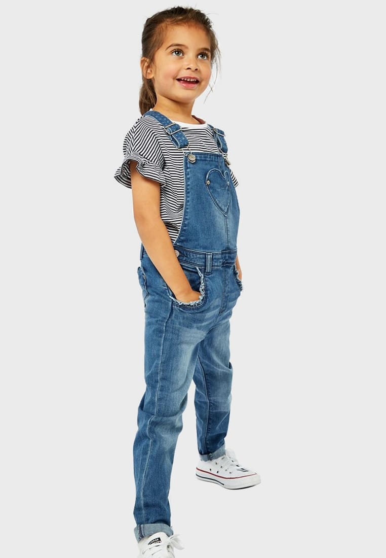 Mothercare Girls Denim Dungarees