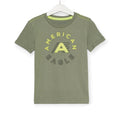 American Eagle Green Printed T-Shirt