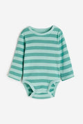 H&M Green Stripes Romper