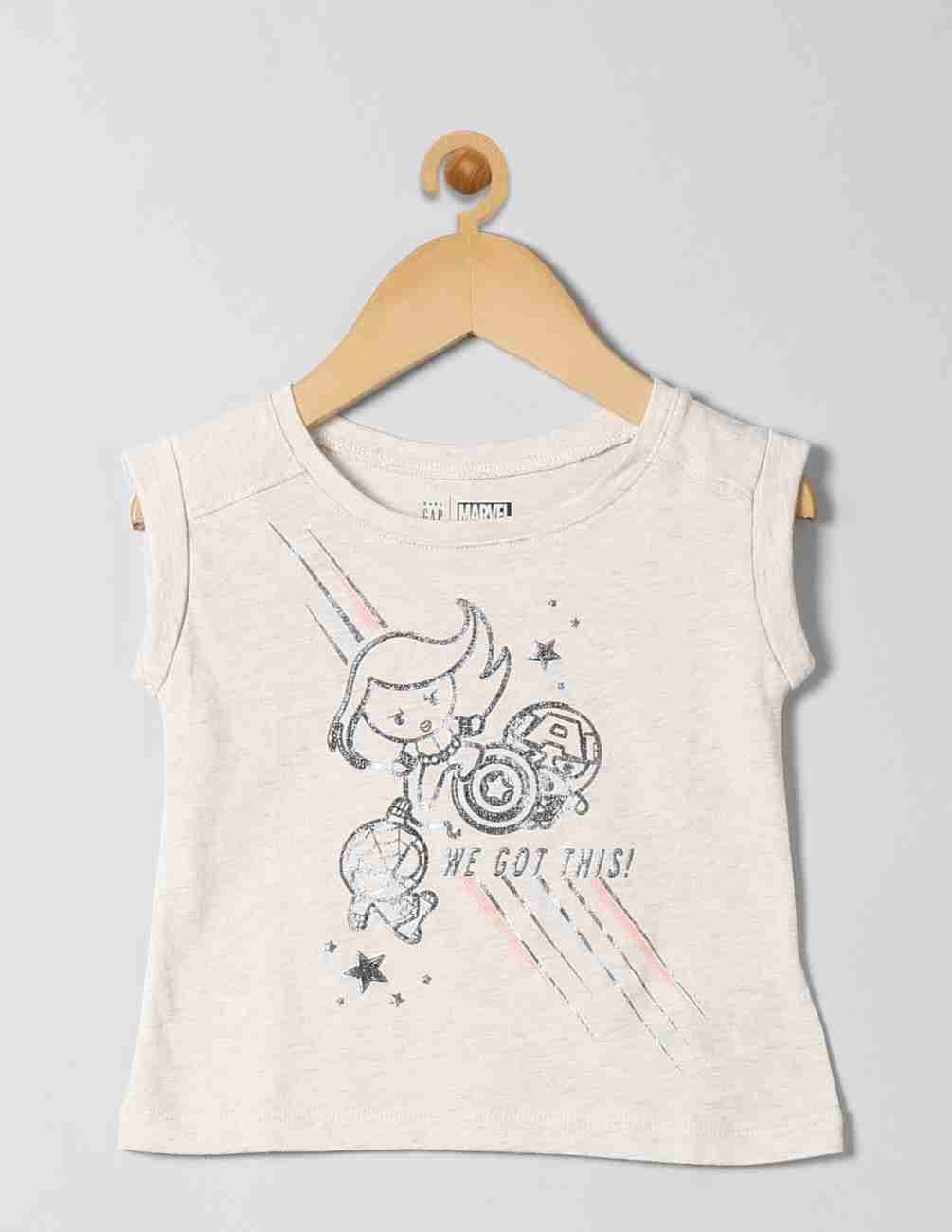 GAP Girls White Marvel T-Shirt