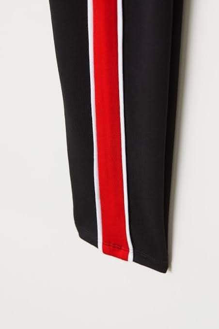 H&M Jersey leggings Black/Red