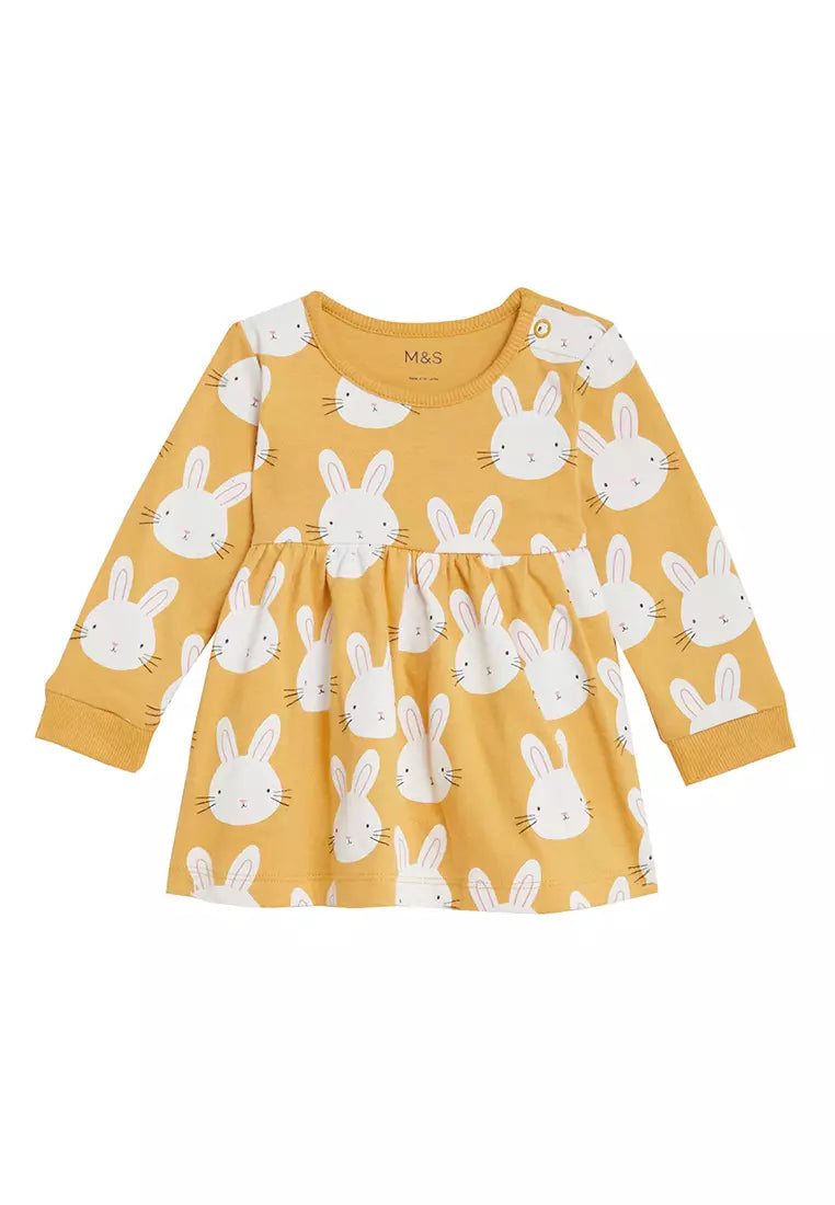 Marks and Spencer Thick Cotton Bunny Winter Dress