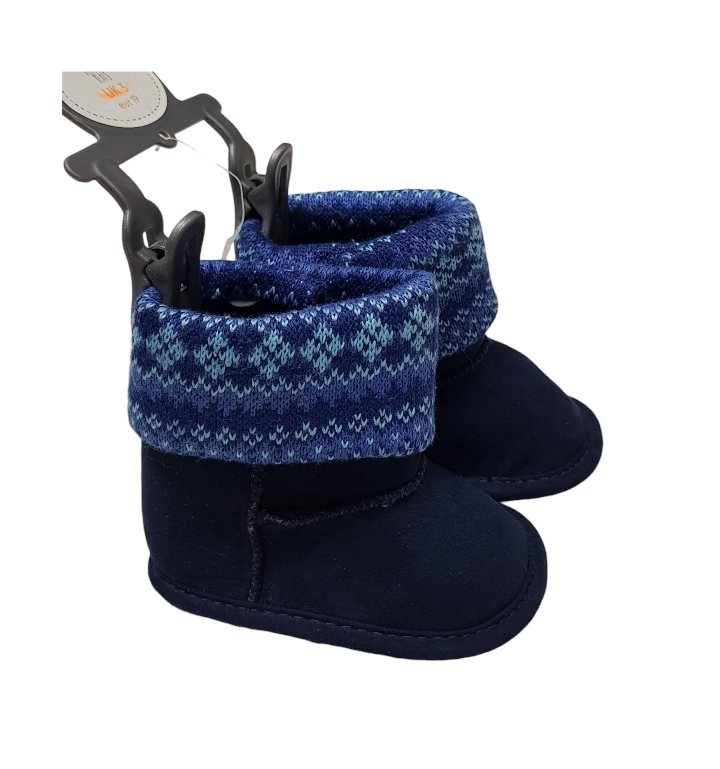 Mothercare Navy Blue Baby Boots