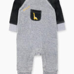 Mothercare Velour Dino Overall