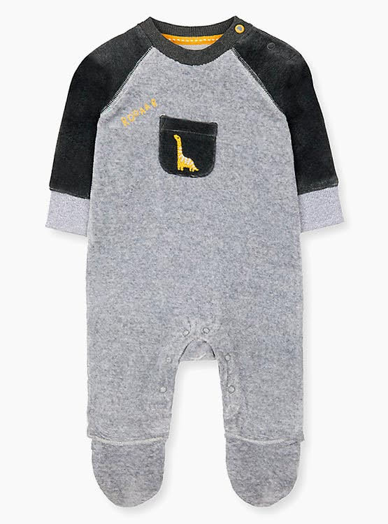 Mothercare Velour Dino Overall