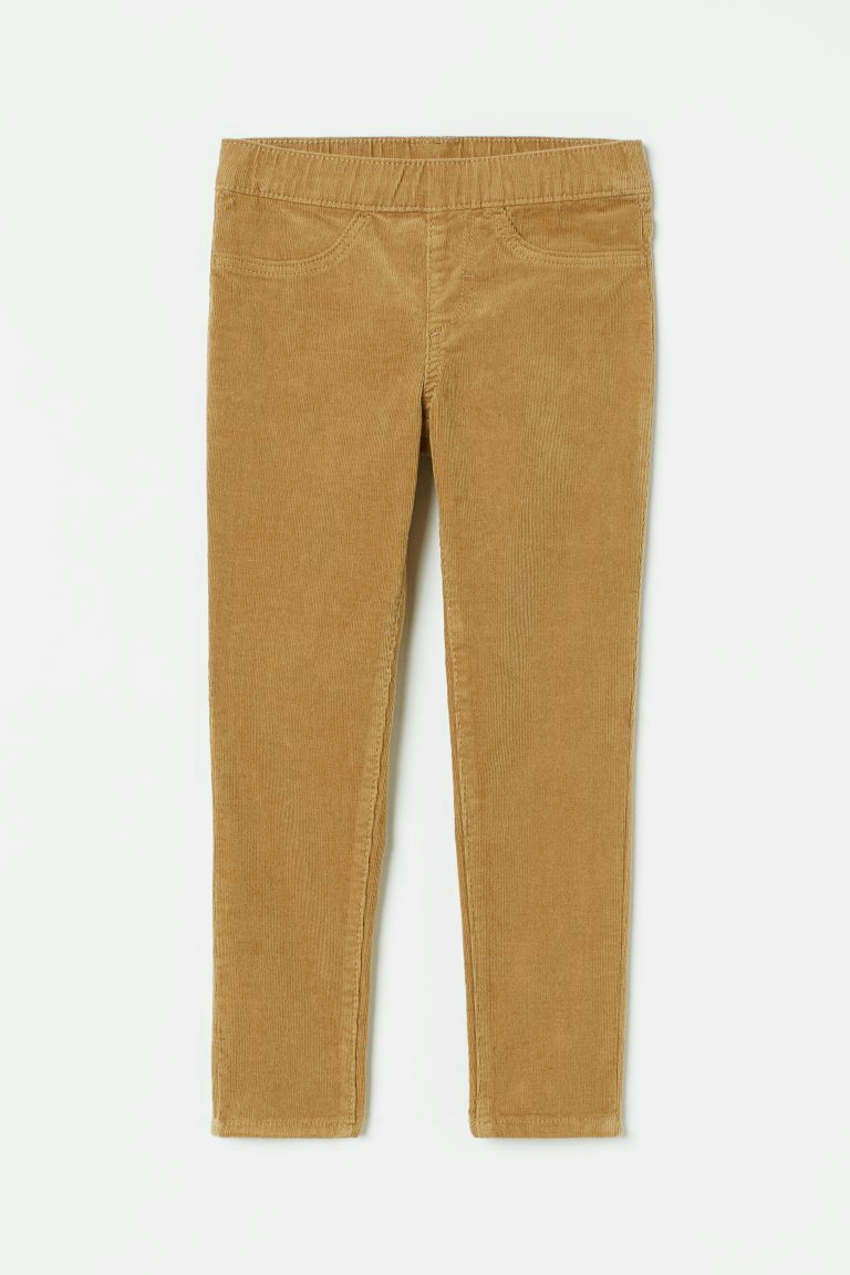 H&M Beige Corduroy Treggings