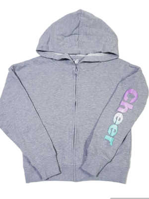 Justice Grey Cheer Fleece Lined Hoodie