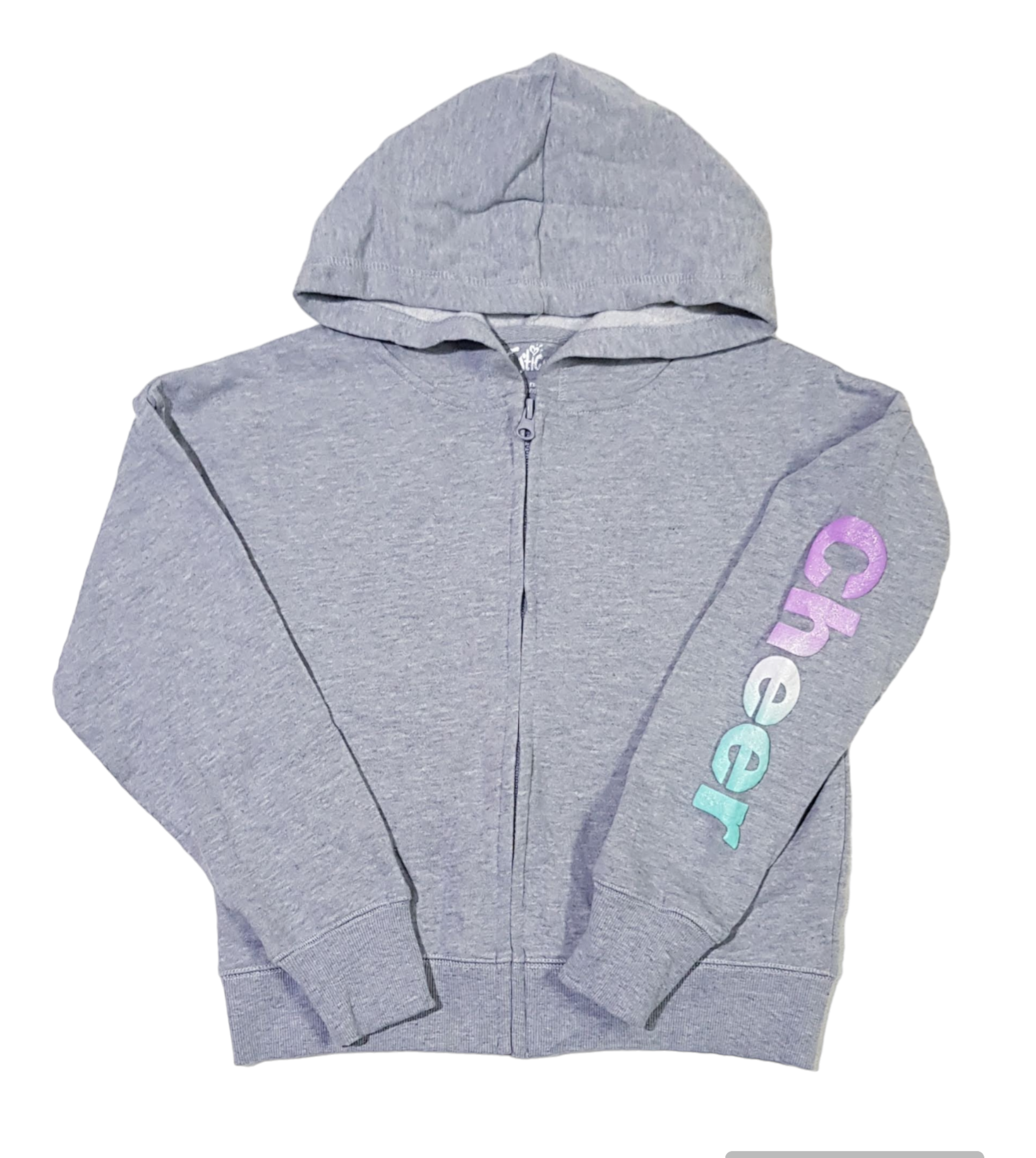 Justice Grey Cheer Fleece Lined Hoodie