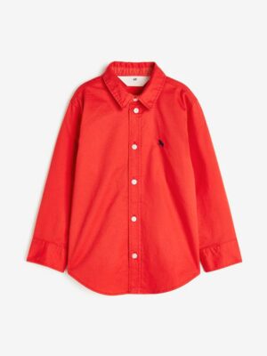 H&M Red Cotton Shirt