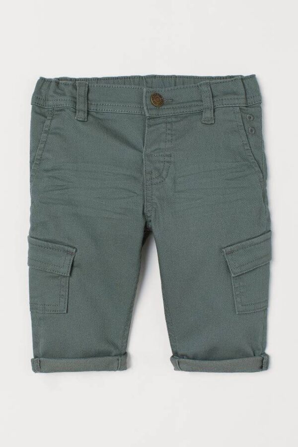 H&M 6-Pockets Cotton Trouser Dark Green