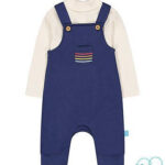 Mothercare Dungaree With Turtle Neck Shirt