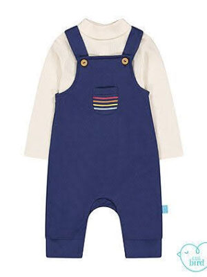 Mothercare Dungaree With Turtle Neck Shirt