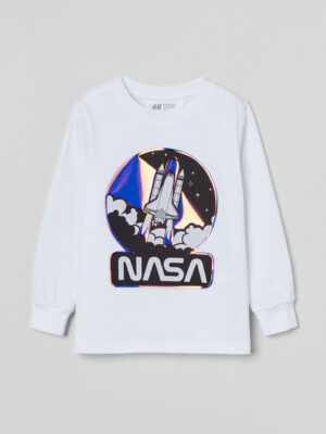 H&M White Nasa T-Shirt