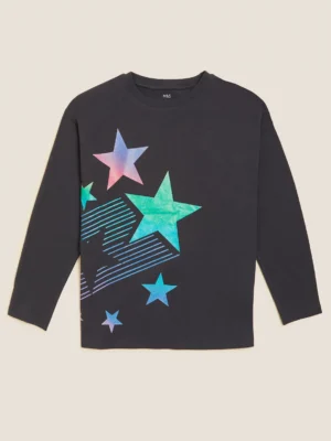 Marks and Spencer Glitter Star Top