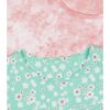 Mothercare Girls Pure Cotton Top (Multicolor, Pack of 3)