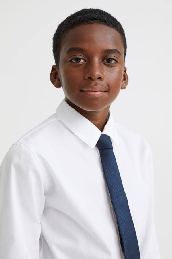 H&M White Shirt With Tie/bow