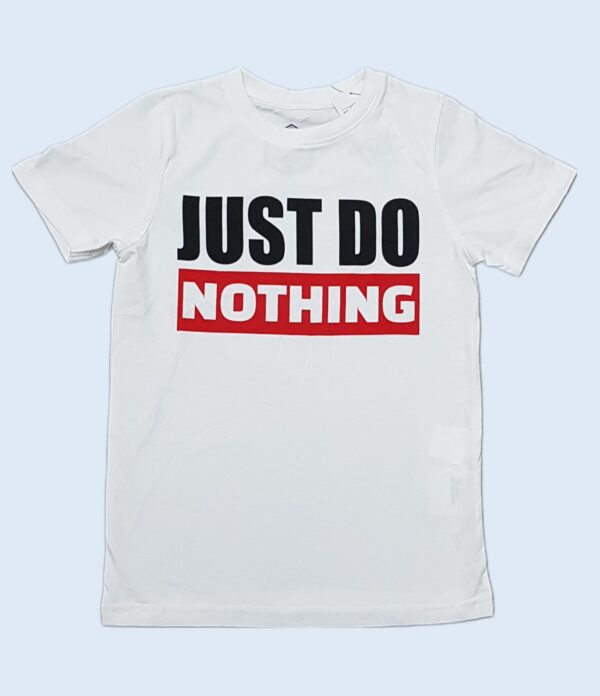 RED TAG Do Nothing White T-Shirt