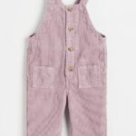 H&M Light Purple Corduroy Dungaree