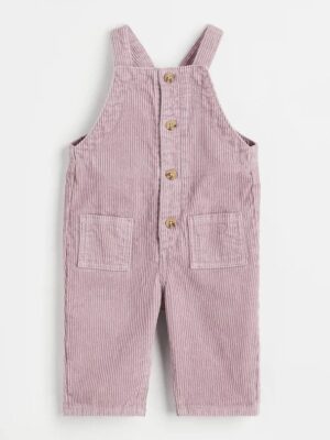 H&M Light Purple Corduroy Dungaree