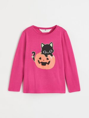 H&M Cat Printed jersey top