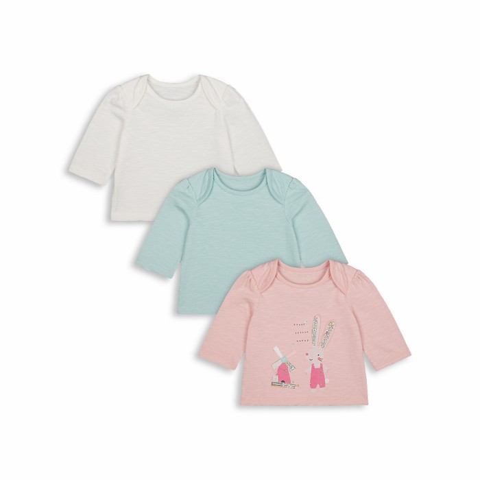Mothercare Little Bunny Tops-Pack of 3