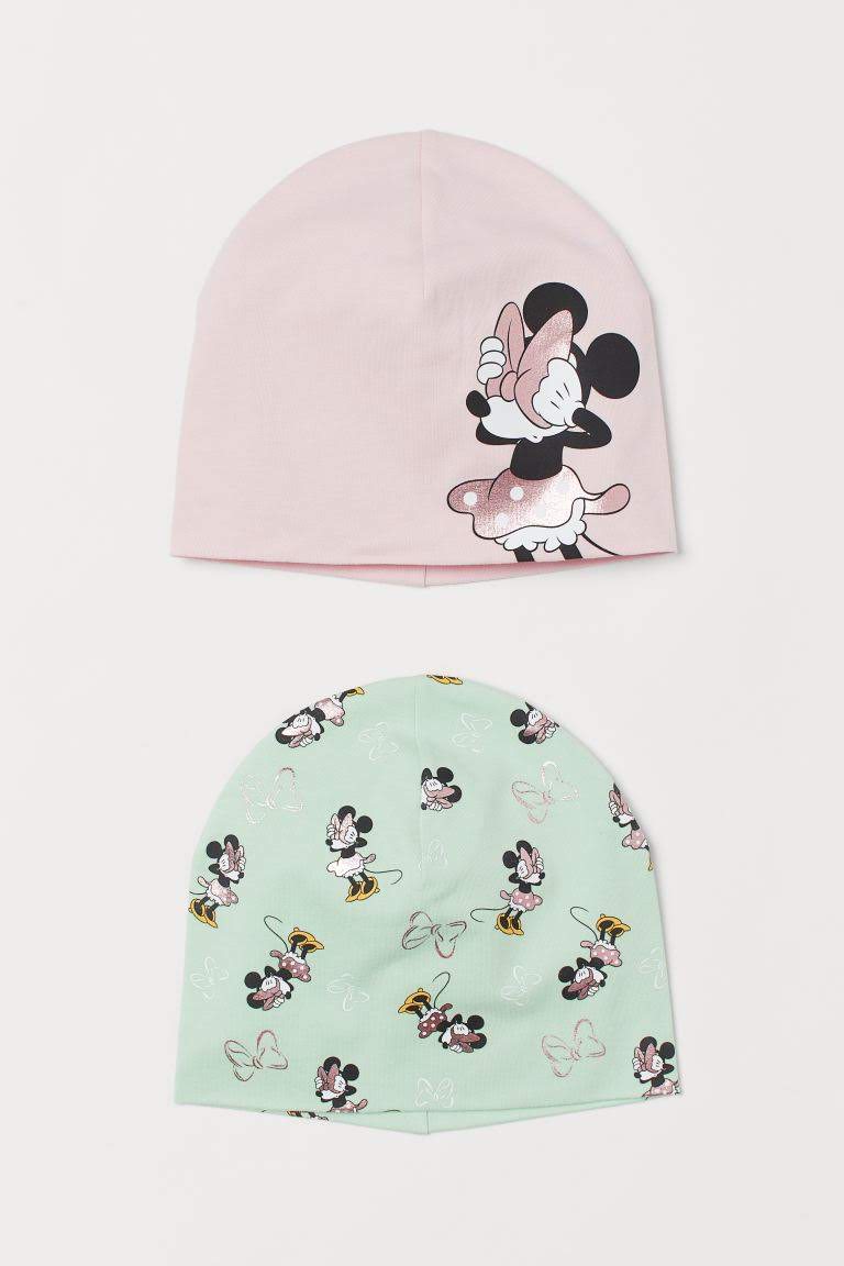 H&M Minnie Mouse 2 Pack Jersey Hats