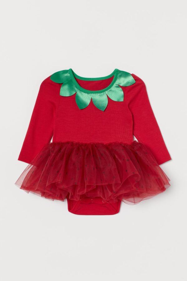 H&M Red Strawberry Tutu Dress