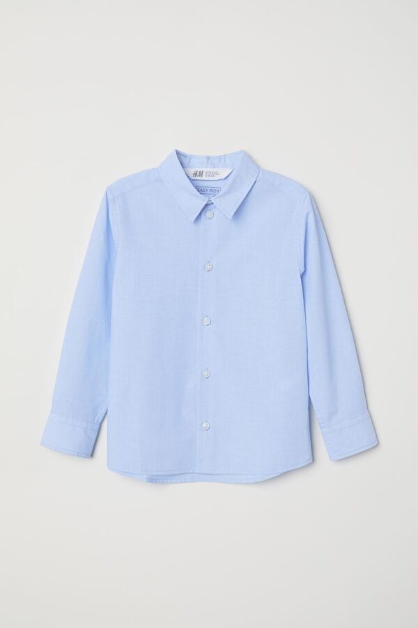 H&M Easy-Iron Shirt Light Blue