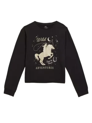 Marks and Spencer Glittery Horse T-Shirt