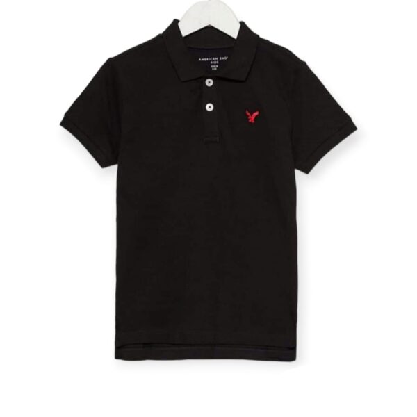 American Eagle Polo Black T-Shirt