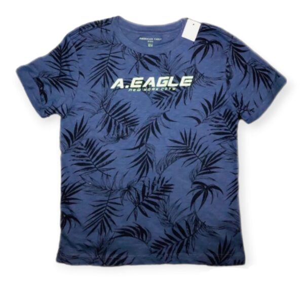 American Eagle Blue Printed T Shirt