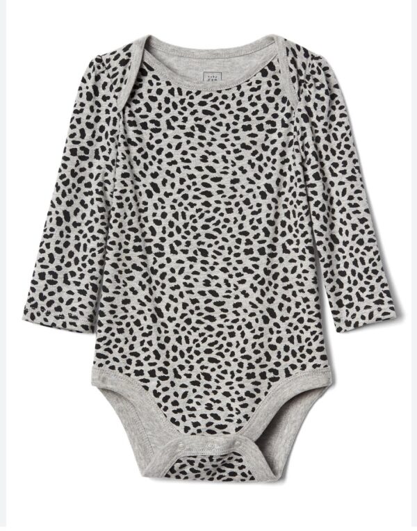 Gap Grey Leopard Print Bodysuit